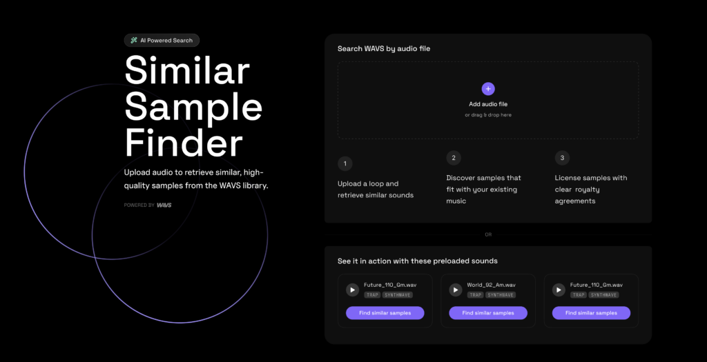 WAVS AI sample finder