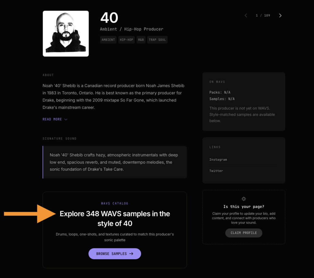 Producer Directory Page
